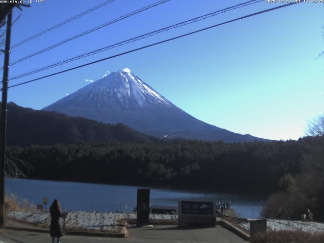 西湖からの富士山