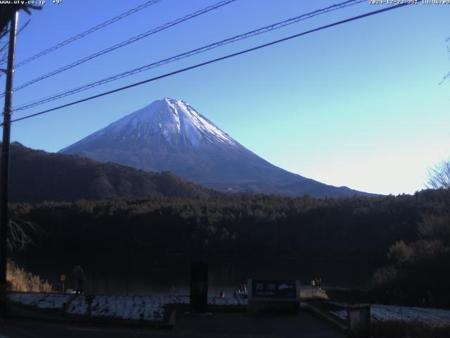 西湖からの富士山