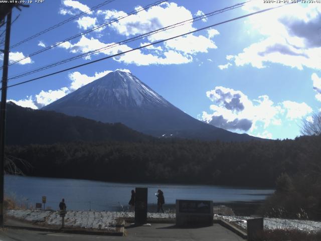 西湖からの富士山