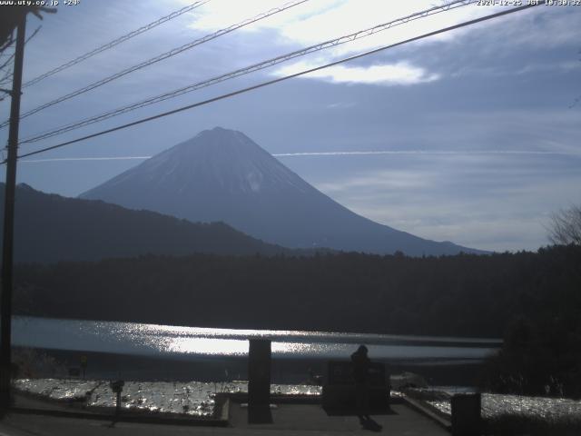 西湖からの富士山