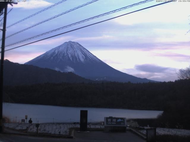 西湖からの富士山