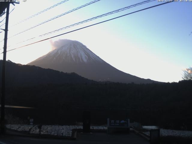 西湖からの富士山