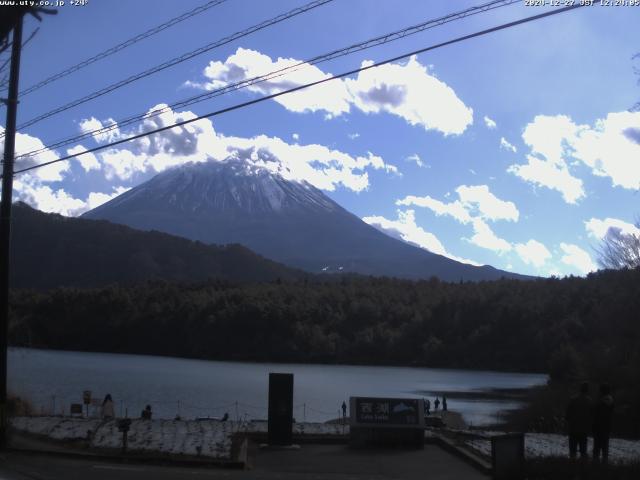 西湖からの富士山