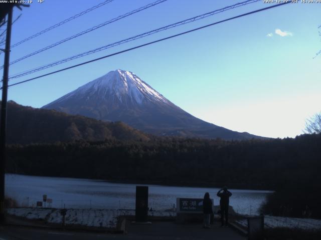 西湖からの富士山