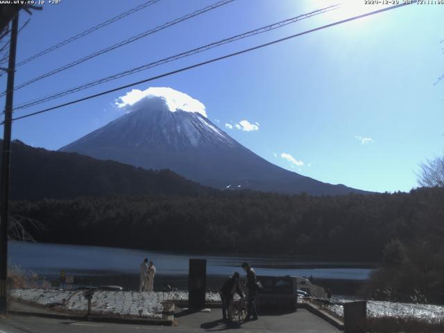 西湖からの富士山