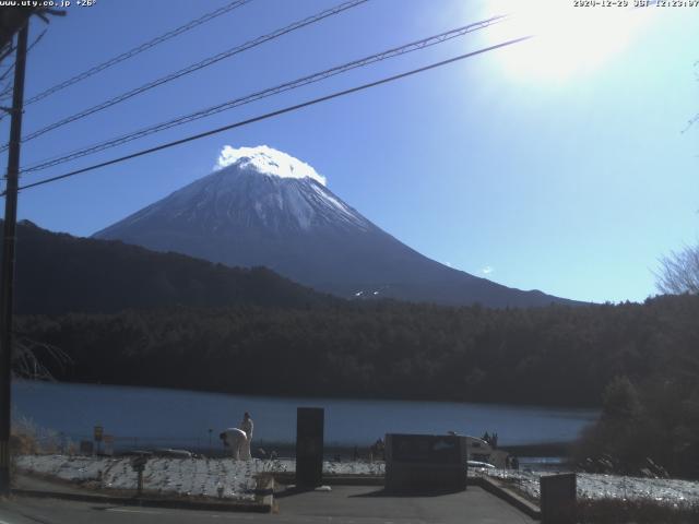 西湖からの富士山