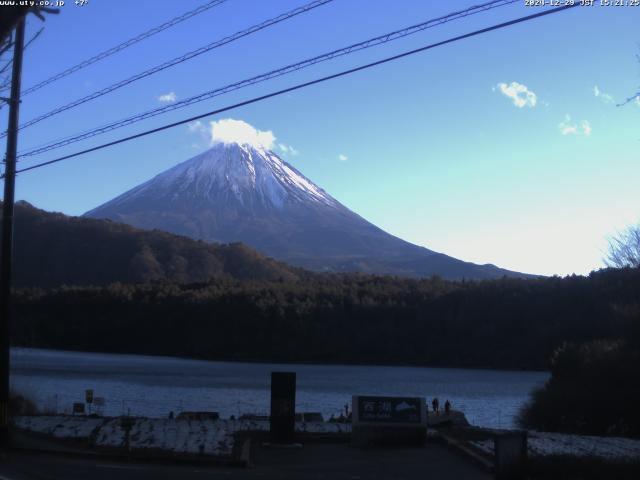 西湖からの富士山