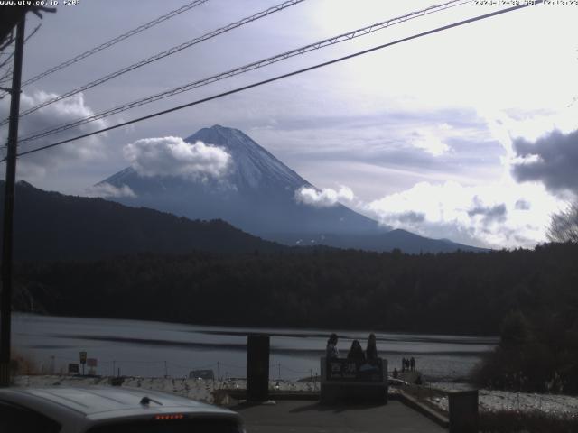 西湖からの富士山