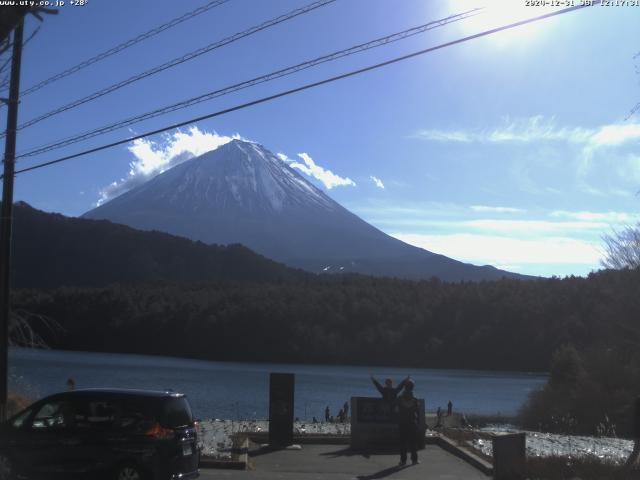 西湖からの富士山