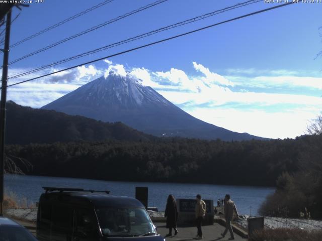 西湖からの富士山