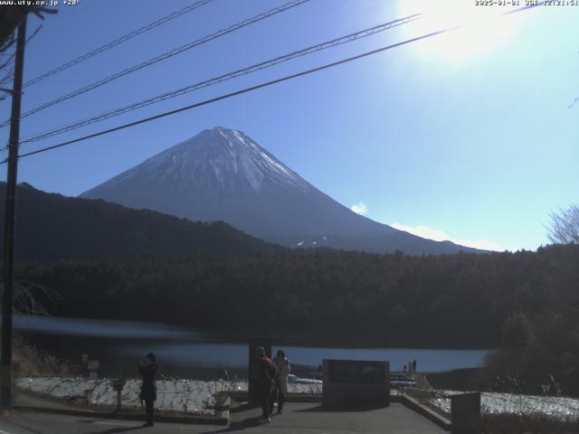 西湖からの富士山