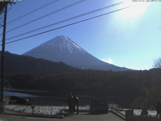 西湖からの富士山