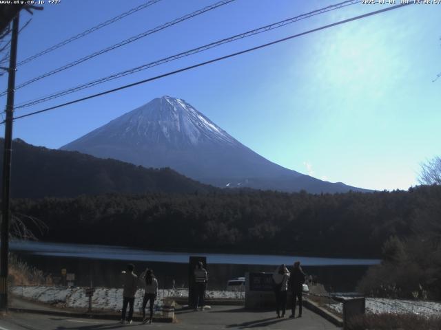 西湖からの富士山