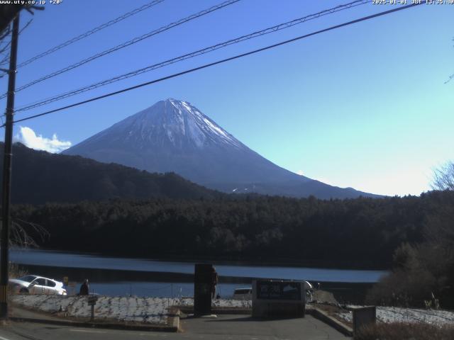 西湖からの富士山