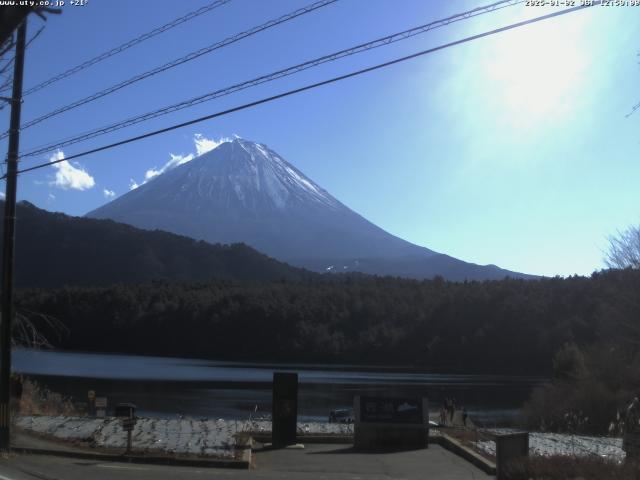 西湖からの富士山