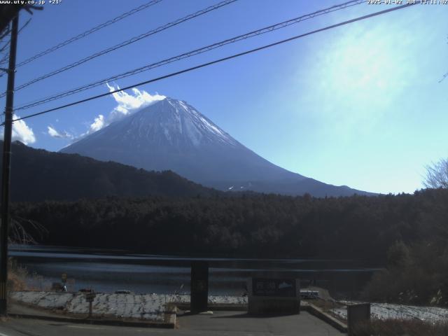 西湖からの富士山