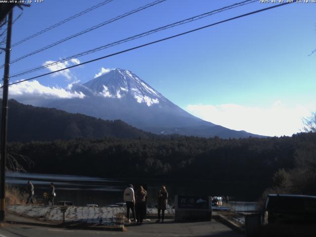 西湖からの富士山