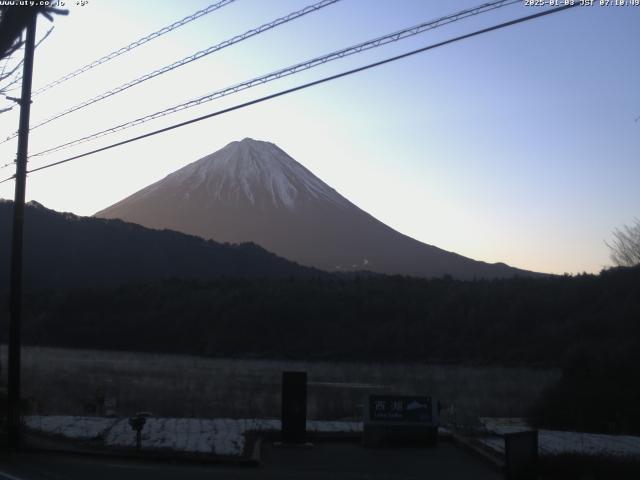 西湖からの富士山