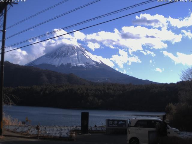 西湖からの富士山