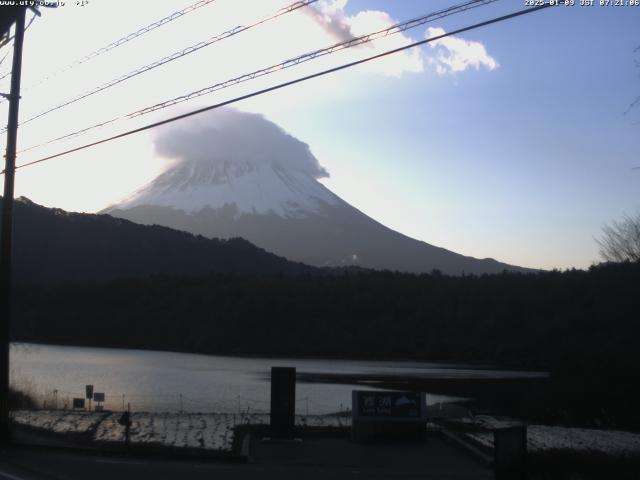 西湖からの富士山