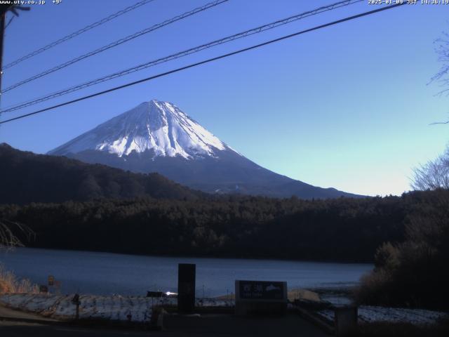 西湖からの富士山