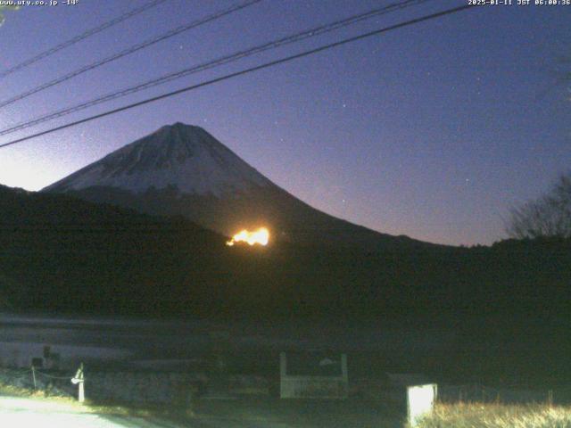 西湖からの富士山