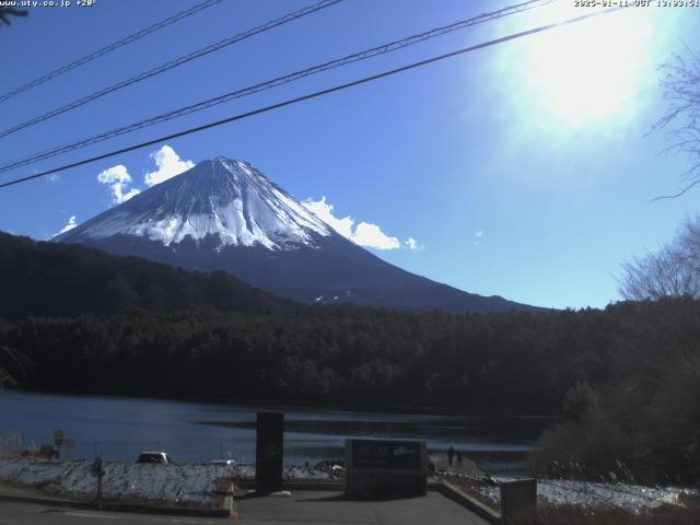 西湖からの富士山