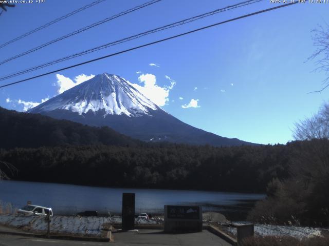 西湖からの富士山