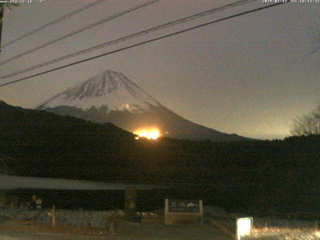 西湖からの富士山