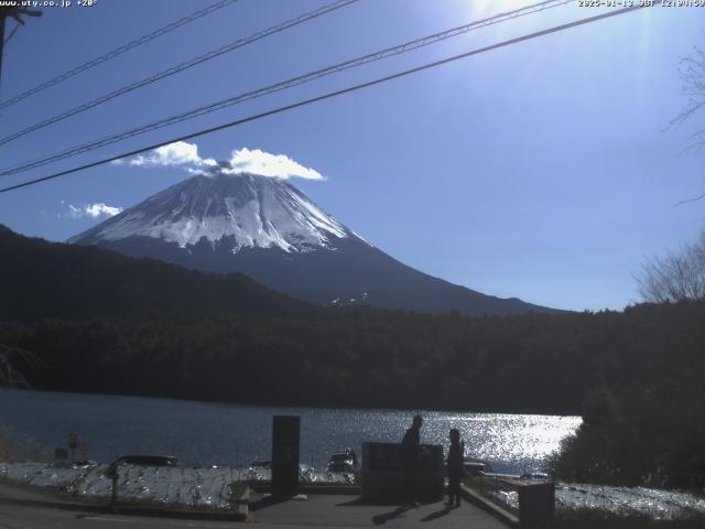 西湖からの富士山