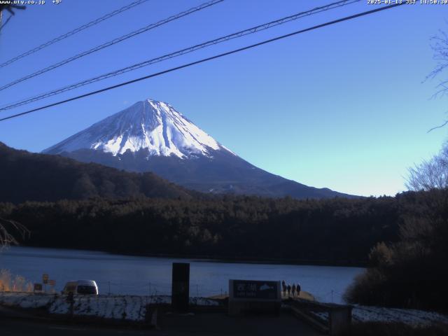 西湖からの富士山