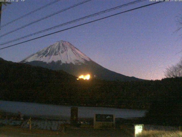 西湖からの富士山