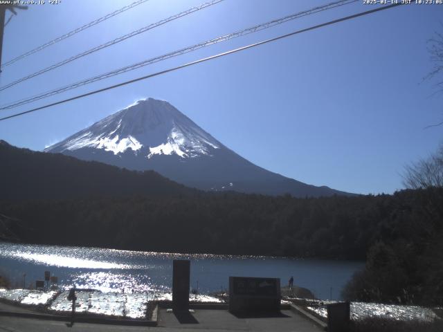 西湖からの富士山