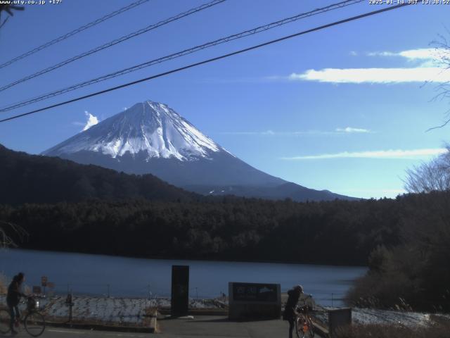 西湖からの富士山