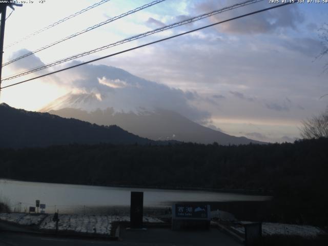 西湖からの富士山