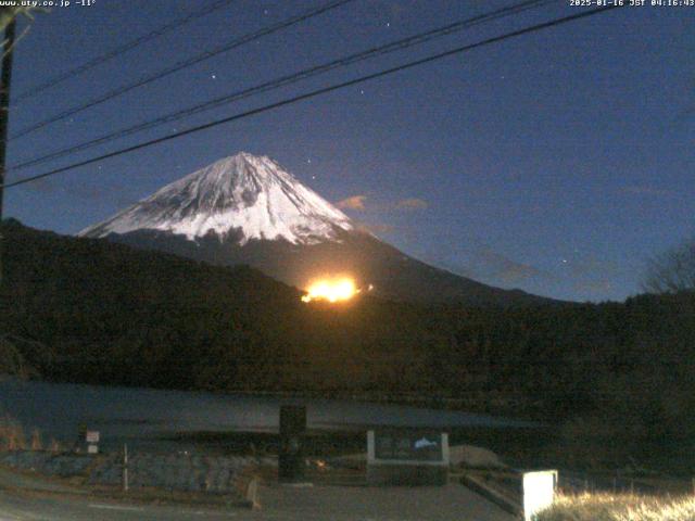 西湖からの富士山