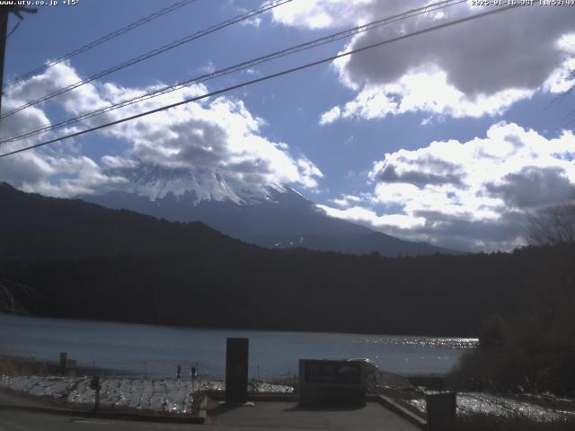 西湖からの富士山