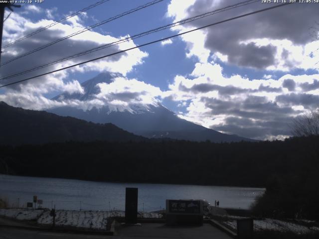 西湖からの富士山