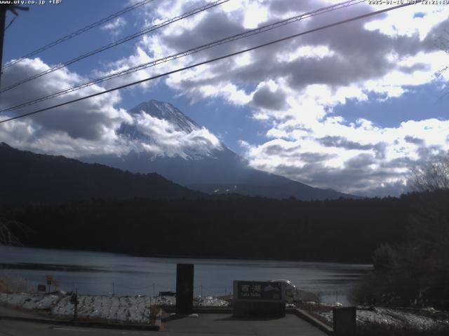 西湖からの富士山