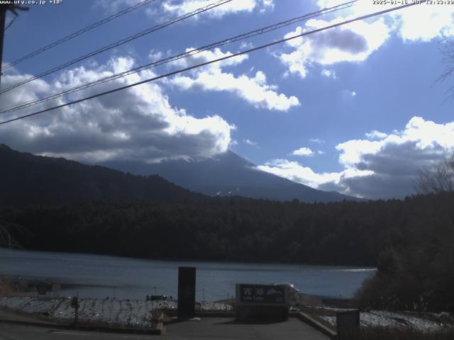 西湖からの富士山