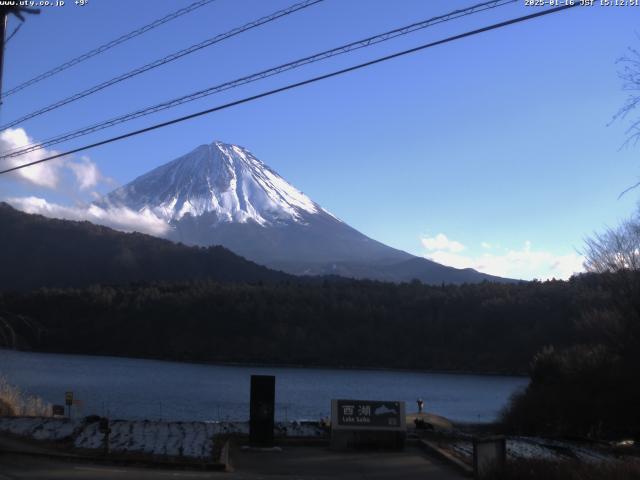 西湖からの富士山