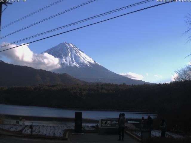 西湖からの富士山