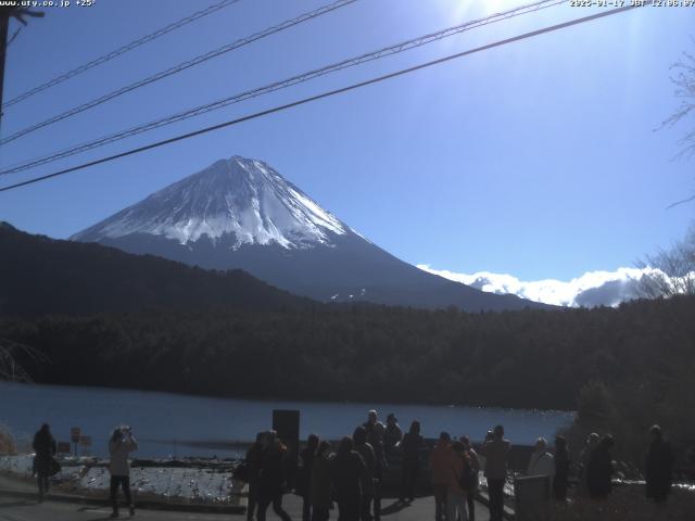 西湖からの富士山