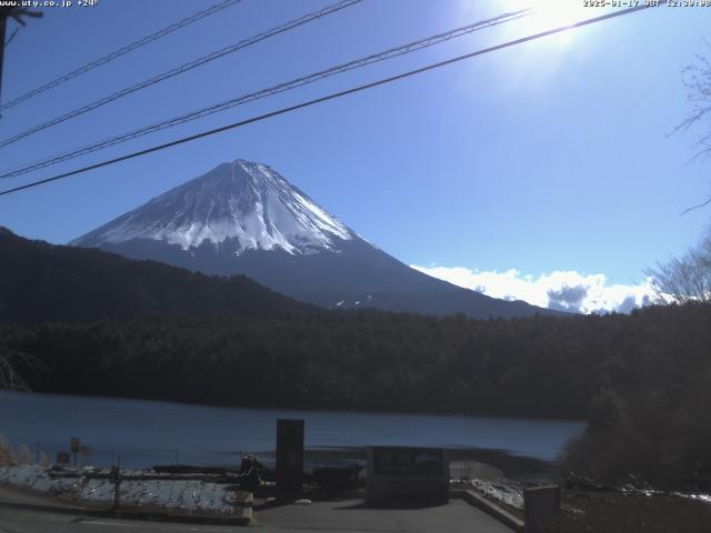 西湖からの富士山