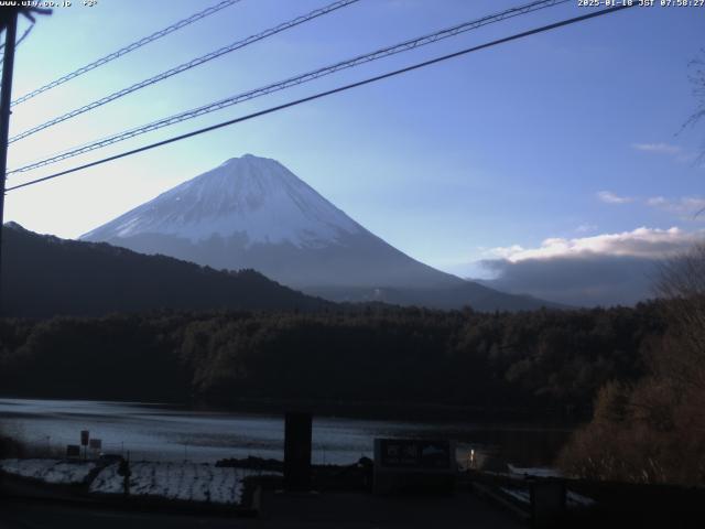 西湖からの富士山