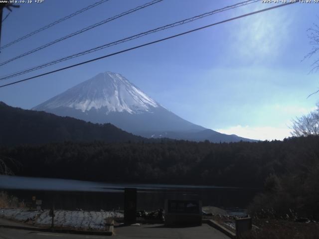 西湖からの富士山