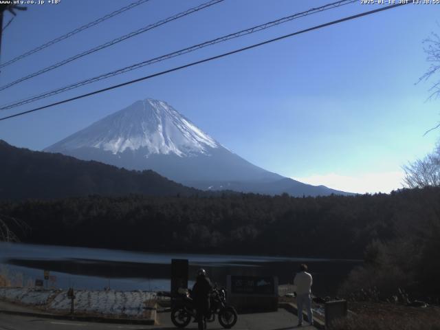 西湖からの富士山