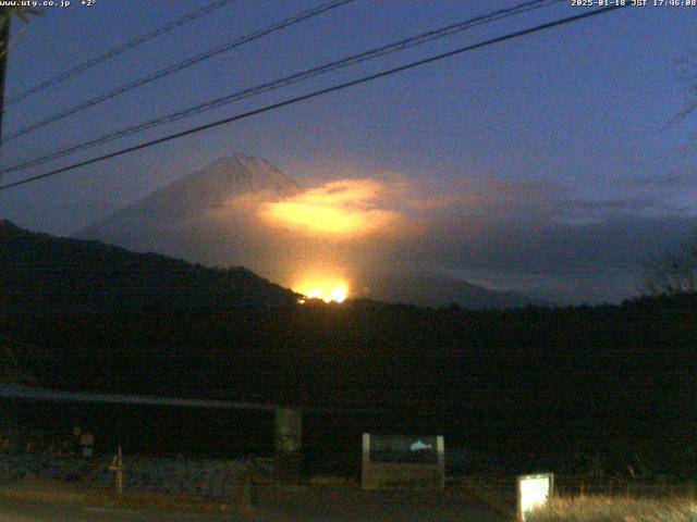 西湖からの富士山