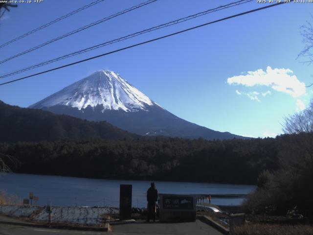 西湖からの富士山