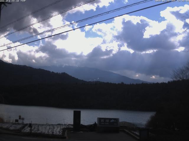 西湖からの富士山